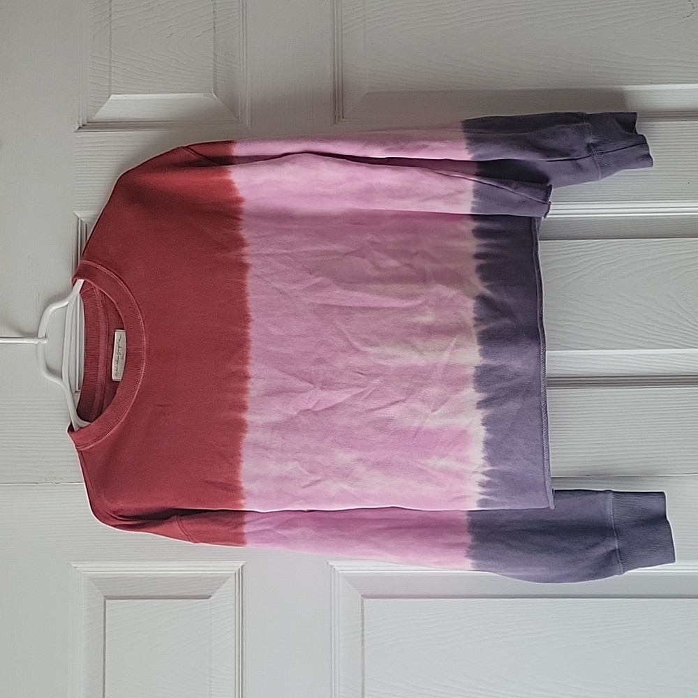 Spiritual gangster cropped tie dye sweatshirt size small